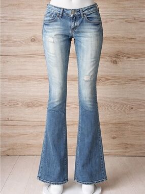 Citizens Of Humanity Light and Dark Blue Flare Jeans